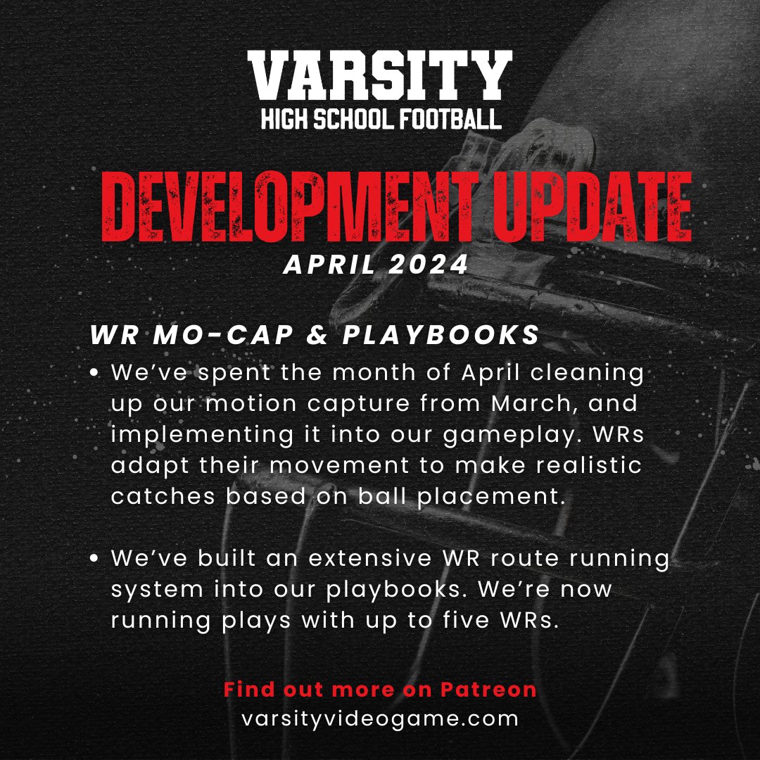 Varsity - High School Football Video Game tweet media