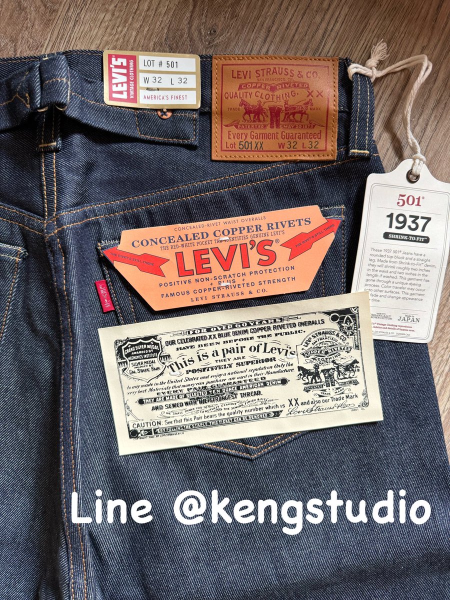 kridchanok's tweet photo. LEVI’S501xx BigE LVC1937 Made In Japan 🇯🇵 https://t.co/1dqpdD2OLl