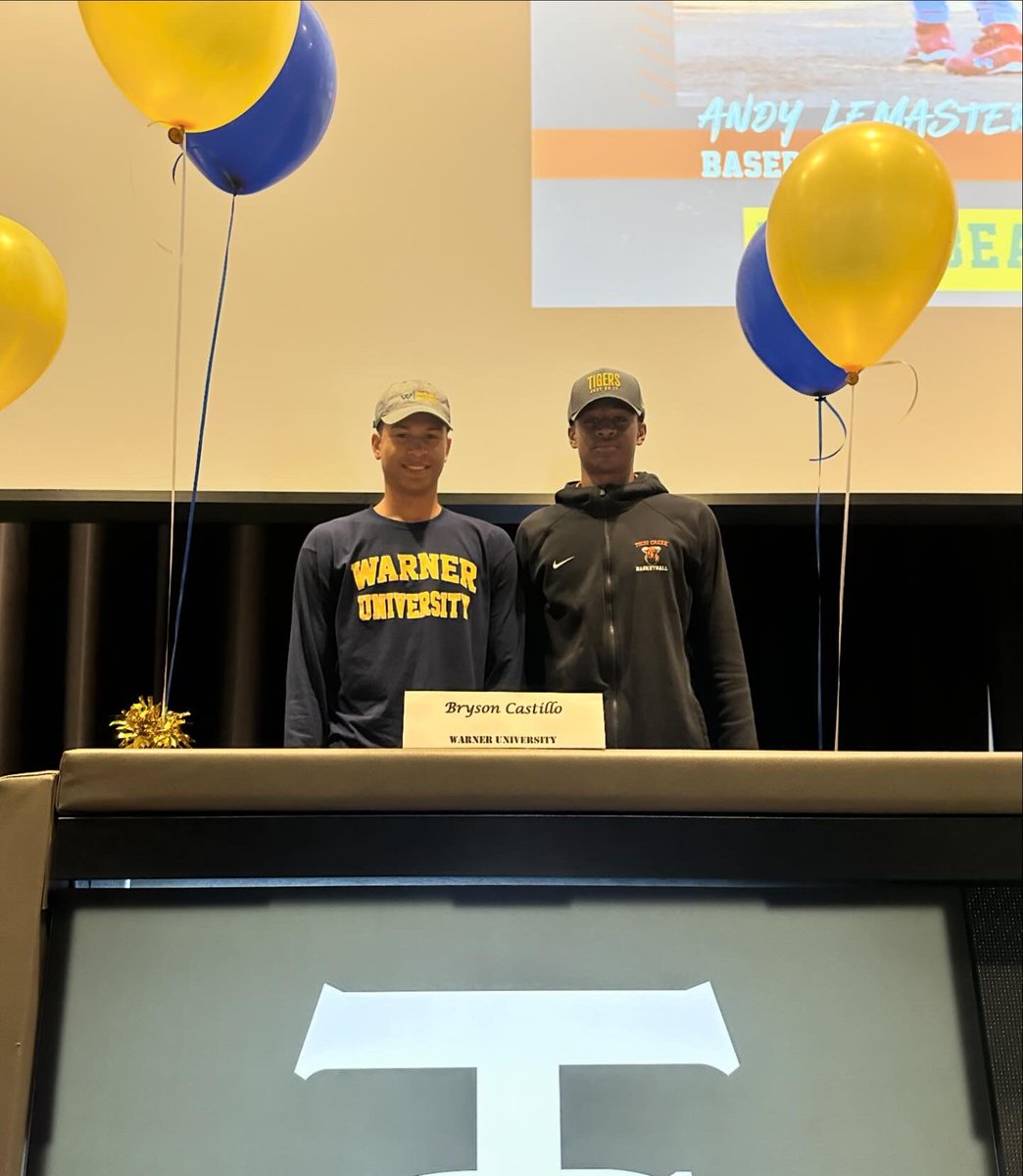 Congrats to Seniors Bryson Castillo and Malik Lovett for earning the opportunity to take their talents to the collegiate level!! We know you will make us proud! <a href="/WarnerU_MBB/">Warner University Men's Basketball</a> <a href="/SoCrescentTech/">Southern Crescent</a>