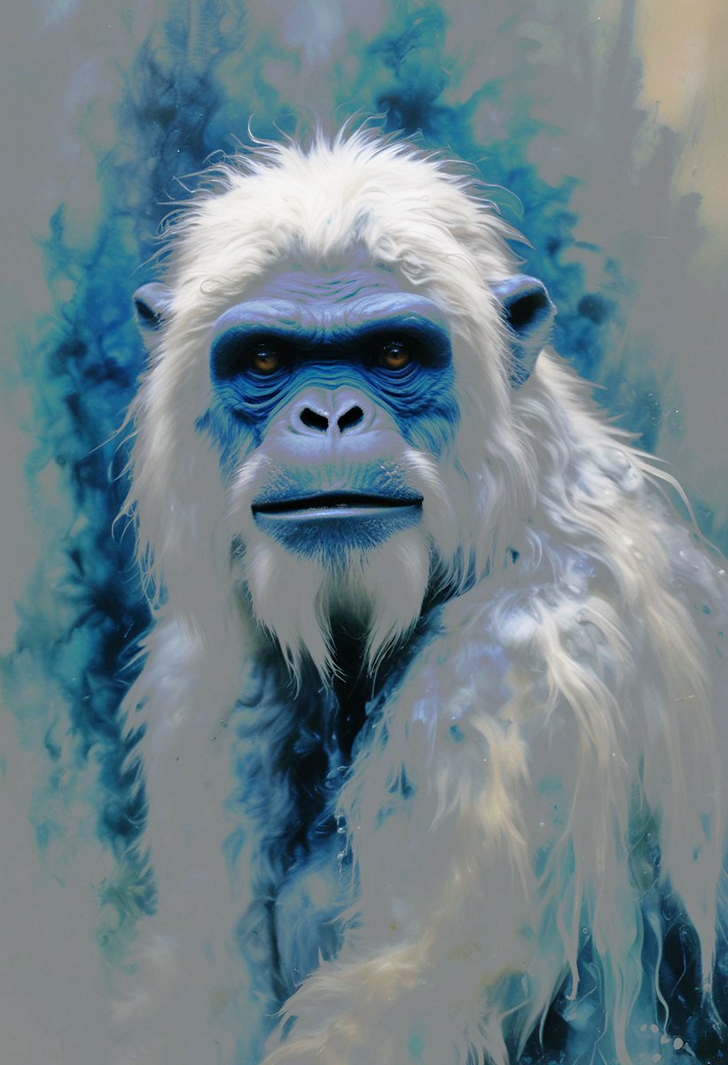 A Yeti Glamour Shot Pose.. lol #aiart #AIArtGallery #AIArtGallery #digitalart #Wednesday #art