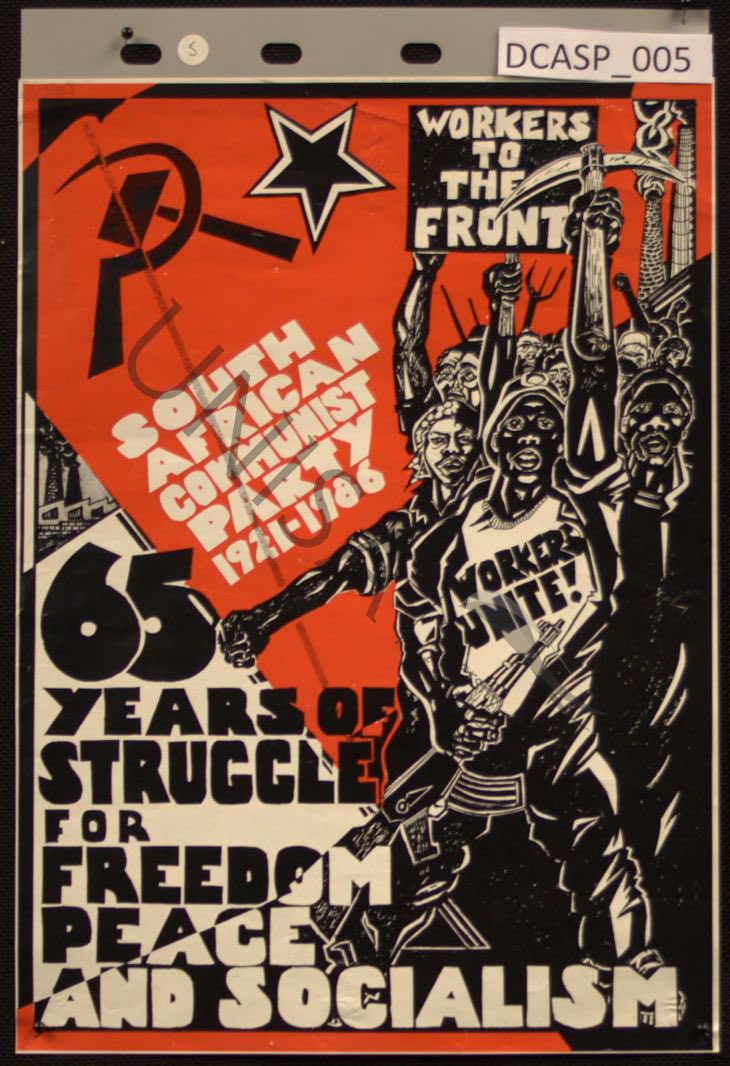 🇿🇦 SACP May Day Poster, 1980’s