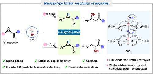 Dinuclear Titanium(III)-Catalyzed Radical-Type Kinetic Resolution of Epoxides for the Enantioselective Synthesis of cis-Glycidic Esters

@J_A_C_S #Chemistry #Chemed #Science #TechnologyNews #news #technology #AcademicTwitter #AcademicChatter

pubs.acs.org/doi/10.1021/ja…