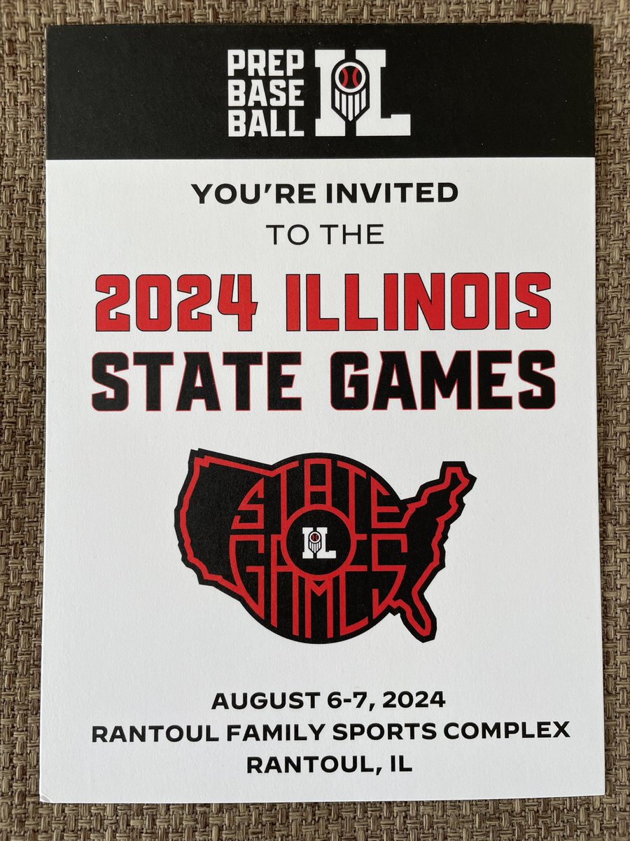 Excited to officially be headed back to the #ILStateGames this summer. Thanks @PrepBaseballIL again for the opportunity.