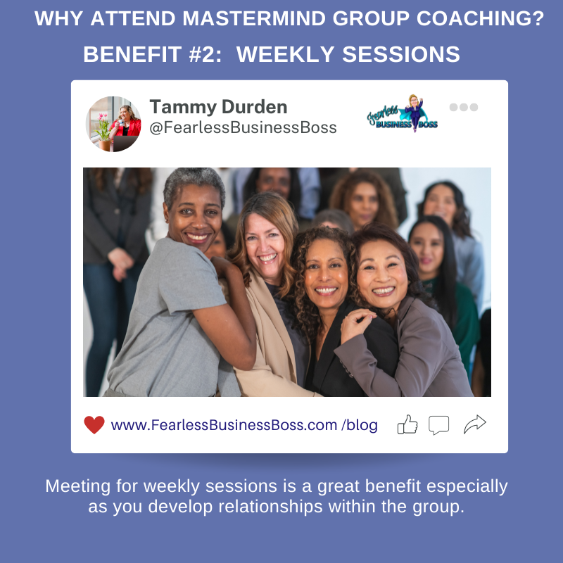 Do you want a weekly session with like-minded colleagues?
Don't do it solo—join a mastermind and watch your dreams take flight! 🔥 
#Mastermind #groupcoaching #weeklysession #GoalsCrushed #businesstips #Businesscoachforwomen #businessowner #fearlessbusinessboss