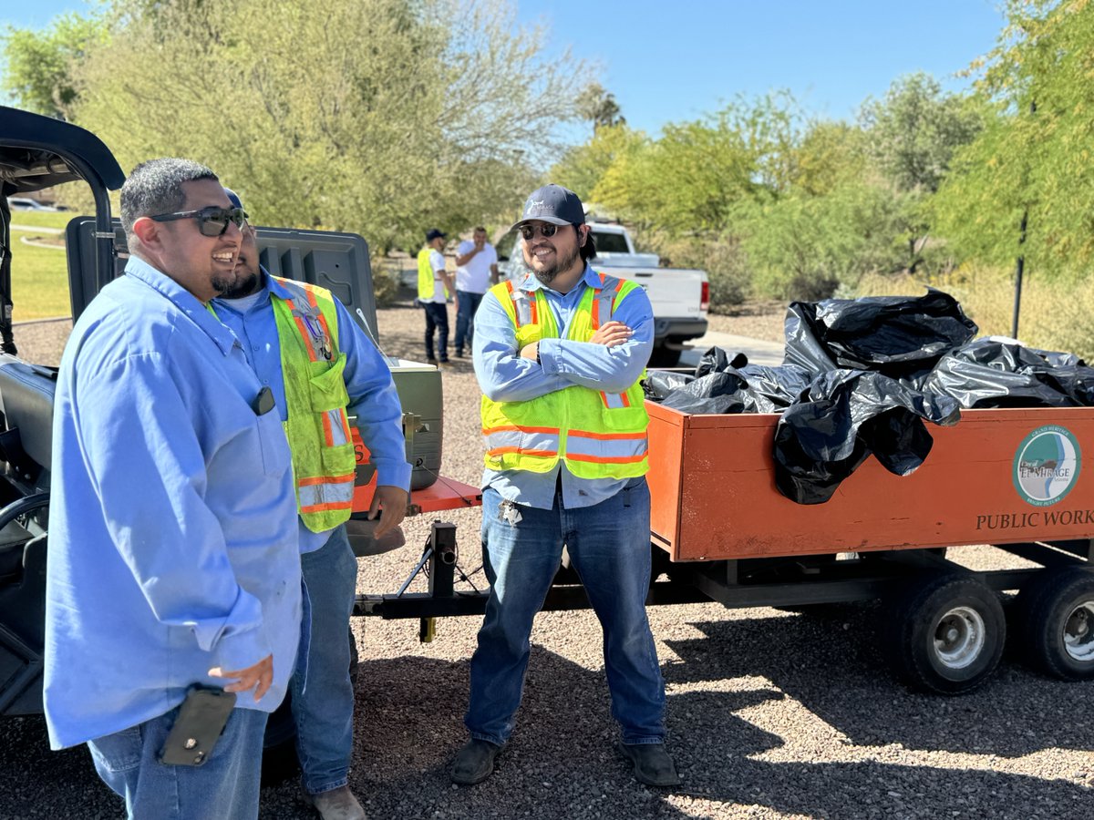 💚🌳🌻City staff & leadership spent this morning at Basin Park doing a clean up and tree planting. It was a perfect day, and a perfect way to bring National Parks Week to a close. Two lovely pistache trees now call Basin Park home as a tribute to Arbor Day/Earth Day 2024. 🏞️☀️🍃