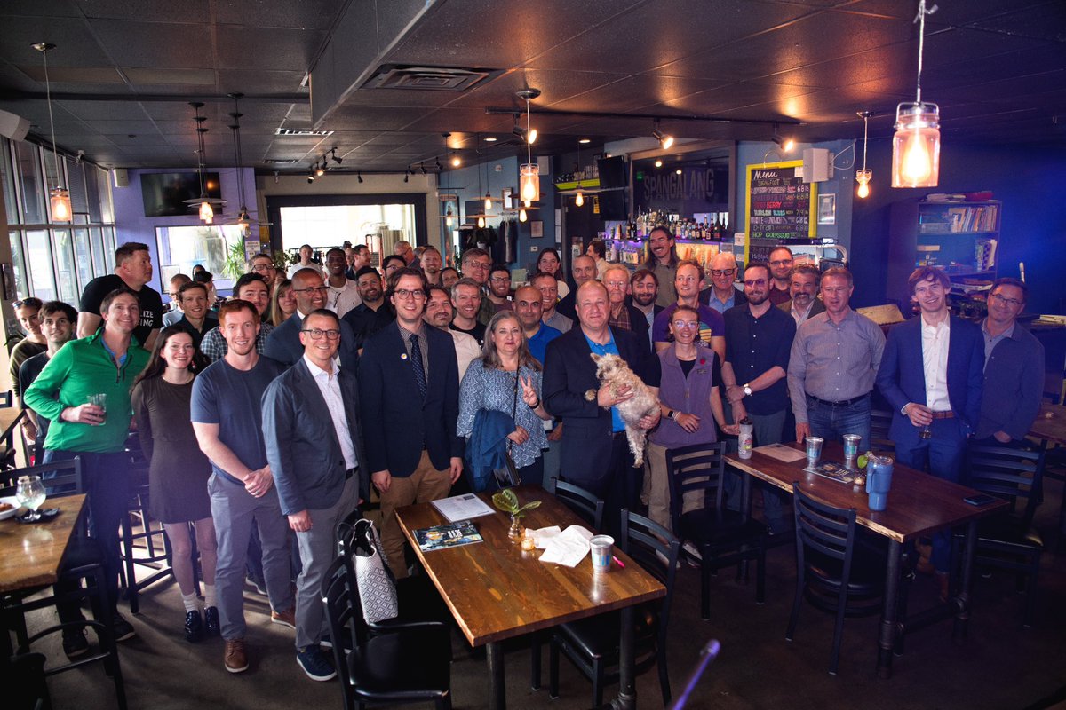 “More housing now!”—@jaredpolis at our event last night. Thank you so much to everyone who made it out to hear what the governor had to say about the future of housing and transit in our state!