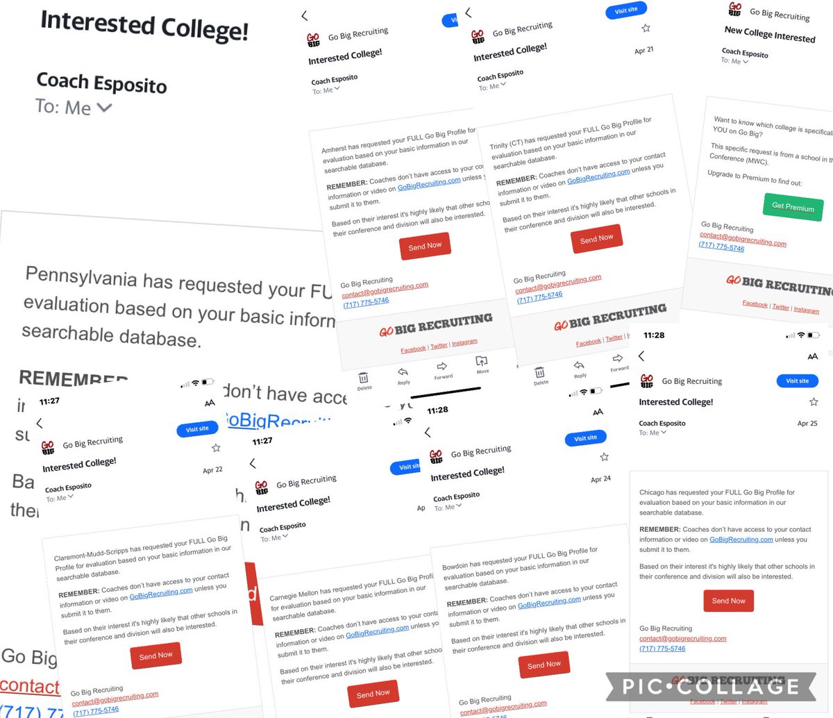 BIGGEST mistake colleges make is overlooking these smaller schools! 💥 ATTENTION ATHLETES- if you are looking to play at collegiate level… Go sign up for a free profile NOW! Recent interest in our son #HammerheadCasonRoten through @gobigrecruiting has ramped ⬆️! I don’t work for…