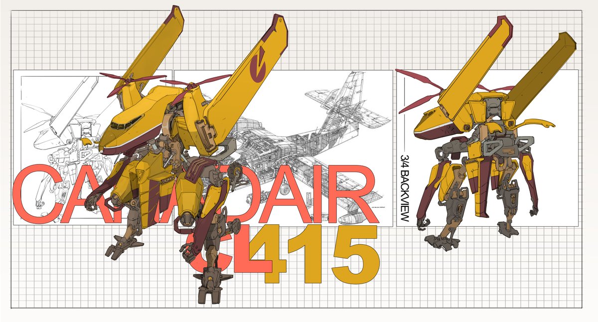 CANADAIR CL 415 Mecha
#mecha #commission