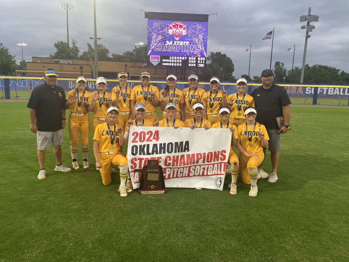 They did it again! Caddo wins the class 3A state championship, 13–3! @caddo_ok