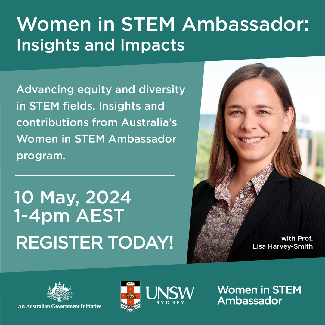 Discover the latest insights, tools, and programs advancing #genderequity and #diversityinSTEM fields at 'Women in STEM Ambassador: Insights and Impacts.'

Join experts as they share the latest findings and research. Register now for this virtual event.
events.peanutproductions.com.au/wisa_impact_an…