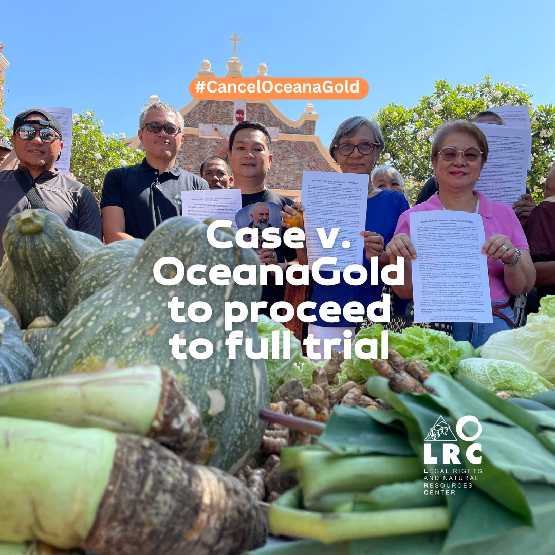 lrcphl's tweet photo. 📜🛑 The petition for certiorari and continuing mandamus filed against the mining agreement renewal of large-scale miner OceanaGold is set to proceed, with the assignment of the case to Judge Paul Attolba Jr. of the RTC in Nueva Vizcaya. #CancelOceanaGold #PhilippineStockMarket https://t.co/Za8CQAPO9Q