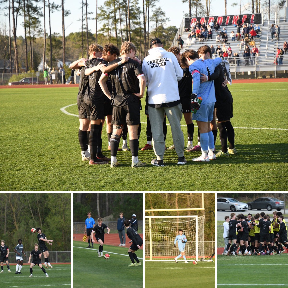 Varsity Boys Soccer ⚽️ picks up the region win at Heathwood Hall 4-0 #BackTheBird The Cardinals are your SCISA 4A Region 1 Champions! Playoffs start next week