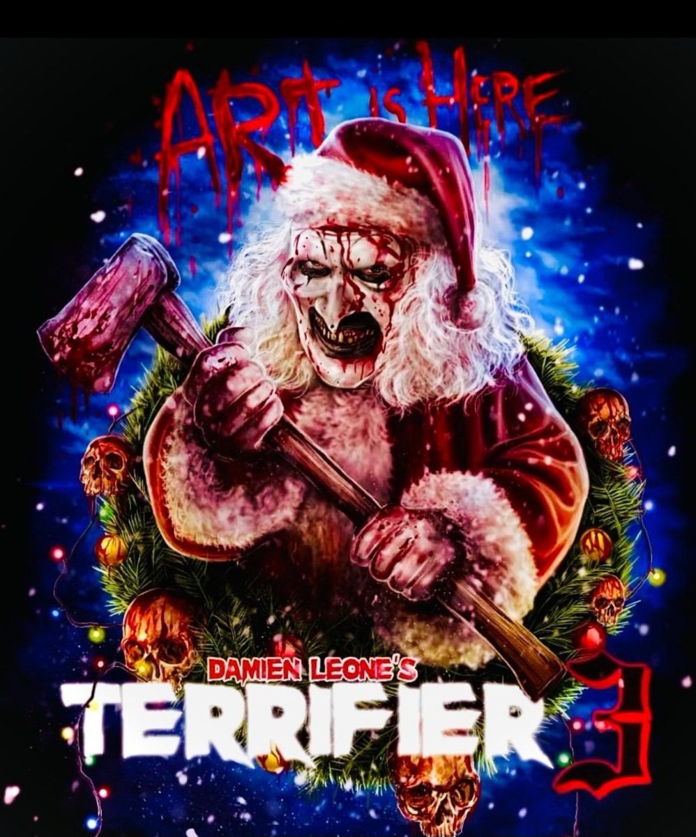 Terrifier 3 now coming to Theaters on October 11th, 2024!!! An early Christmas gift from @damienleone 
#Terrifier #Terrifier2 #Terrifier3 #Terrifam #ComingSoon #ArtTheClown #HorrorCommunity #HorrorFam