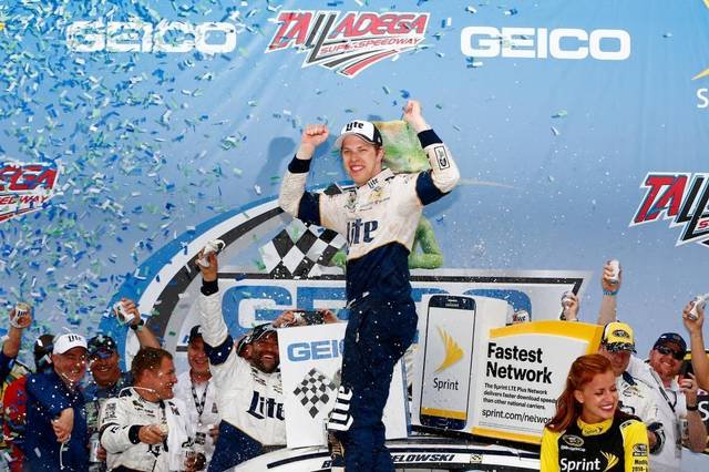 On this day in 2016, @keselowski scored his 19th career NASCAR Sprint Cup Series win @TALLADEGA #NASCAR #GEICO500