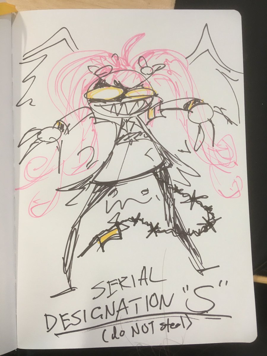 AnotherPale_'s tweet image. Wanted to draw her (I was also requested to) OC belongs to  @Nezhahah #serialdesignationS #murderdrones #murderdronesfanart