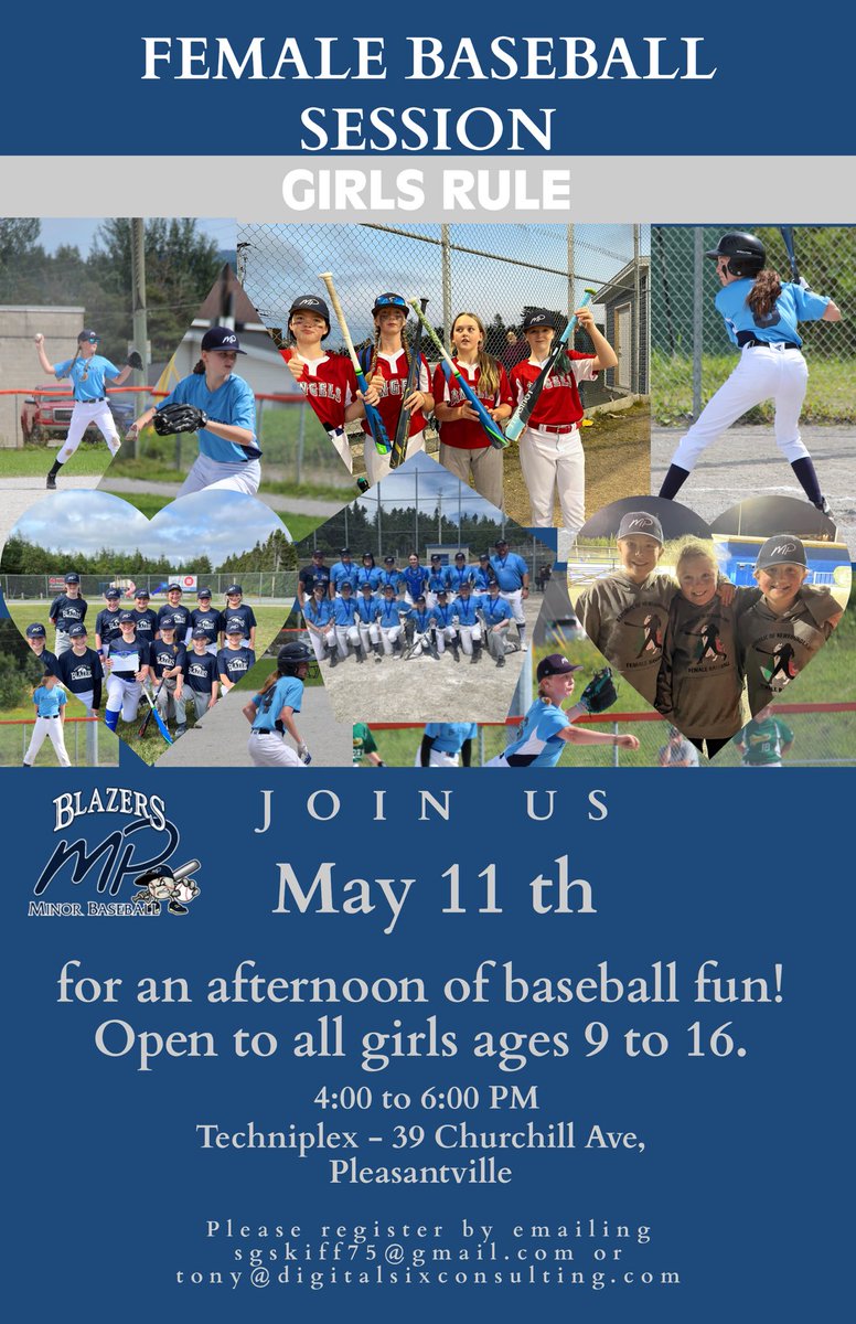 Calling all girls! Come join us and bring a friend for a fun afternoon and try out our awesome sport! #youwishyoucouldthrowlikeagirl ⚾️⚾️