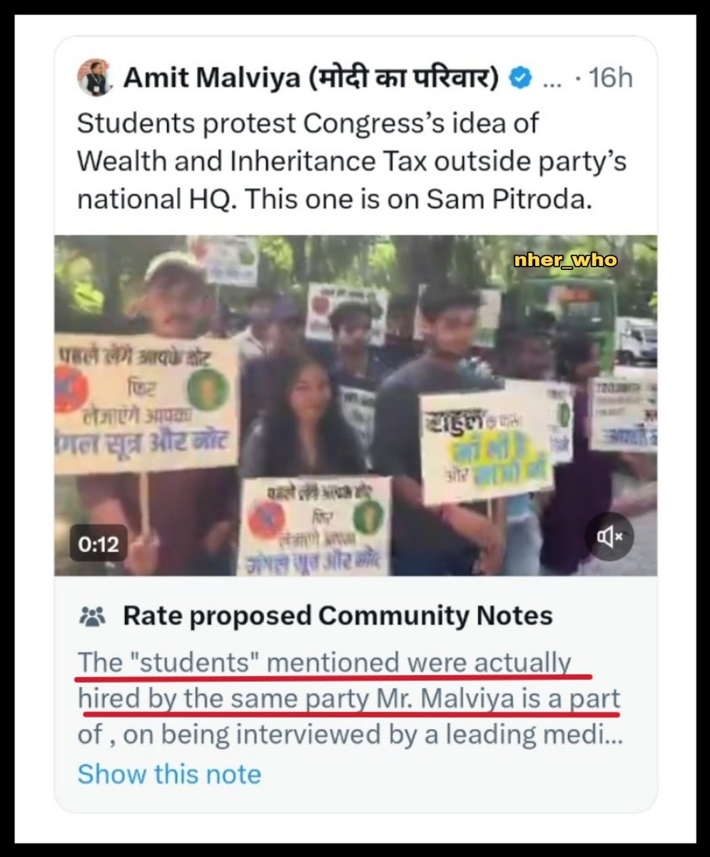 Community notes destroying Amit Malviya.