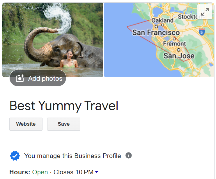 Our Google Business Profile is in the top rankings for yummy travels Let's go 🔥