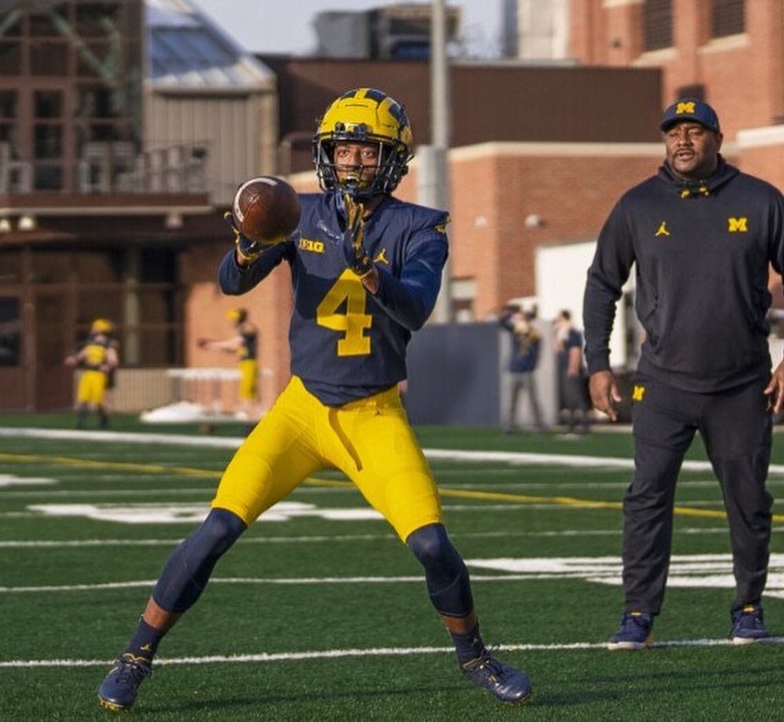 through the magic of AI and advanced supercomputing, I can predict what Amorion Walker will look like in a Michigan uniform: