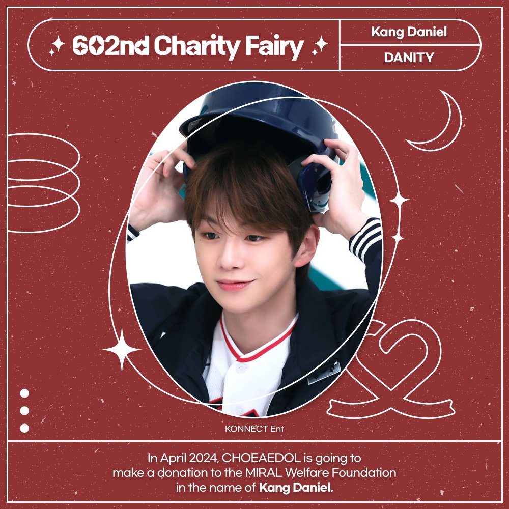 #CHOEAEDOL 602nd #CharityFairy🧚🏻‍♂️ ✨#KANGDANIEL✨ 🎉Happy Birthday🎉 🍀₩500k($420) will be donated in the name of Kang Daniel 🗳Vote for your bias ✨Idol Support Ads ✅#ThemedPick 📲Download bit.ly/3Bcz1sx