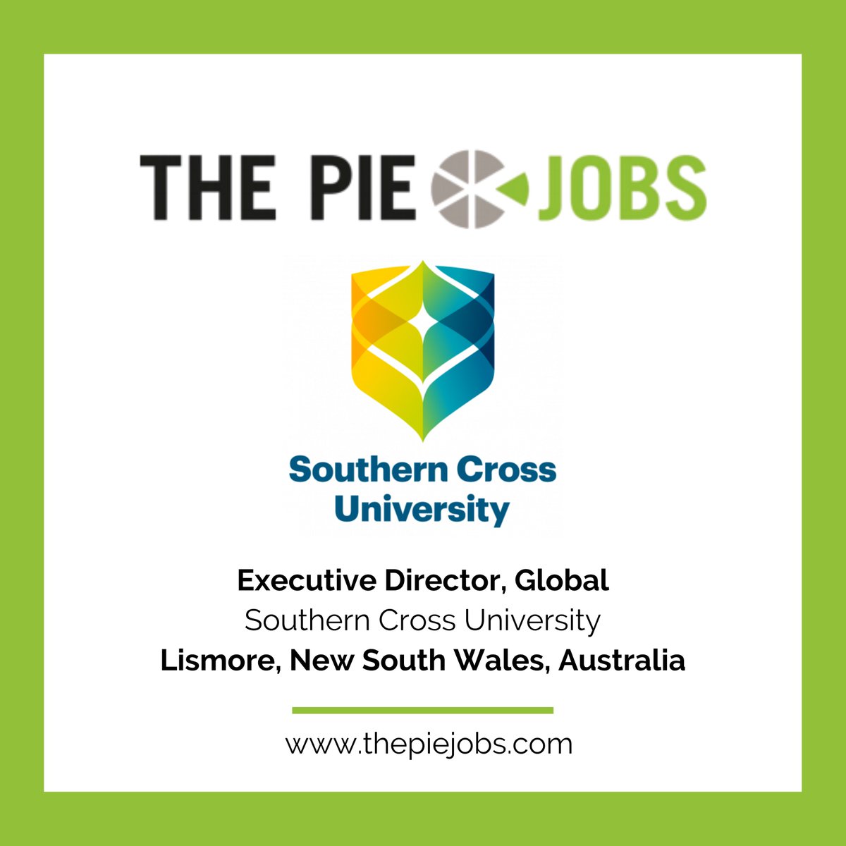 @SCUonline is seeking an Executive #Director, Global who will be an innovative leader to enhance their global initiatives. Apply at The PIE Jobs: hubs.li/Q02vv2pr0 #hiring #HigherEd #Lismore #Australia