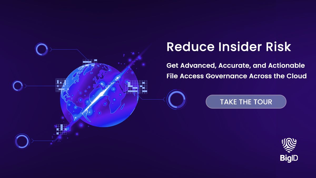 Reimagine your approach to insider risk and take control of sensitive data access with BigID: bit.ly/3TQ8I6a 🛡️ Protection against insider threats across AWS S3, M365, & more 🛡️ Reduce insider access to the data that matters most 🛡️ Accelerate DSPM + DLP + DAG