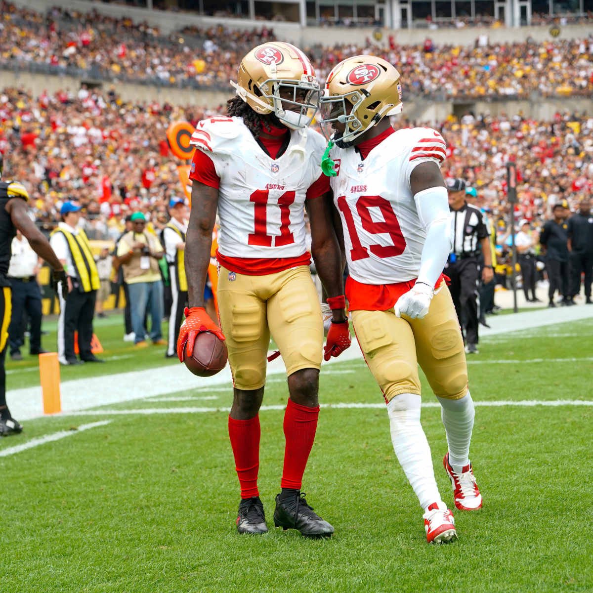 “There’s nothing going on right now… nothing to report” - #Steelers GM Omar Khan Practically stomping on the rumors that they’re trying to trade for #49ers WR Deebo Samuel or Brandon Aiyuk. Can we close this and move on now plz!