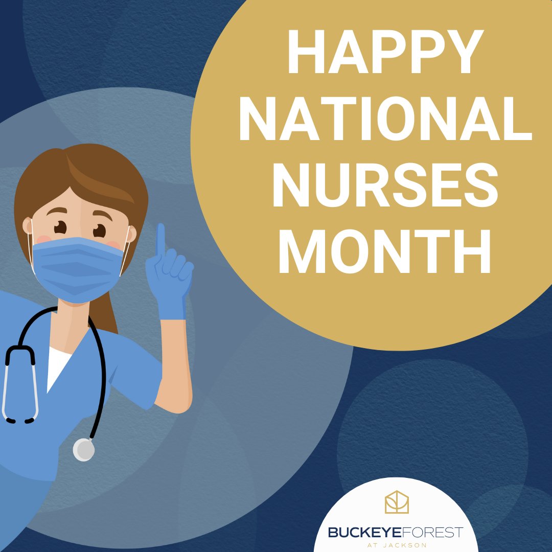 We proudly celebrate National Nurses Month, extending heartfelt gratitude to our devoted nursing team. Their compassionate service and unwavering commitment positively impact the lives of our residents daily.

#NationalNursesMonth ##BuckeyeForest #Jackson