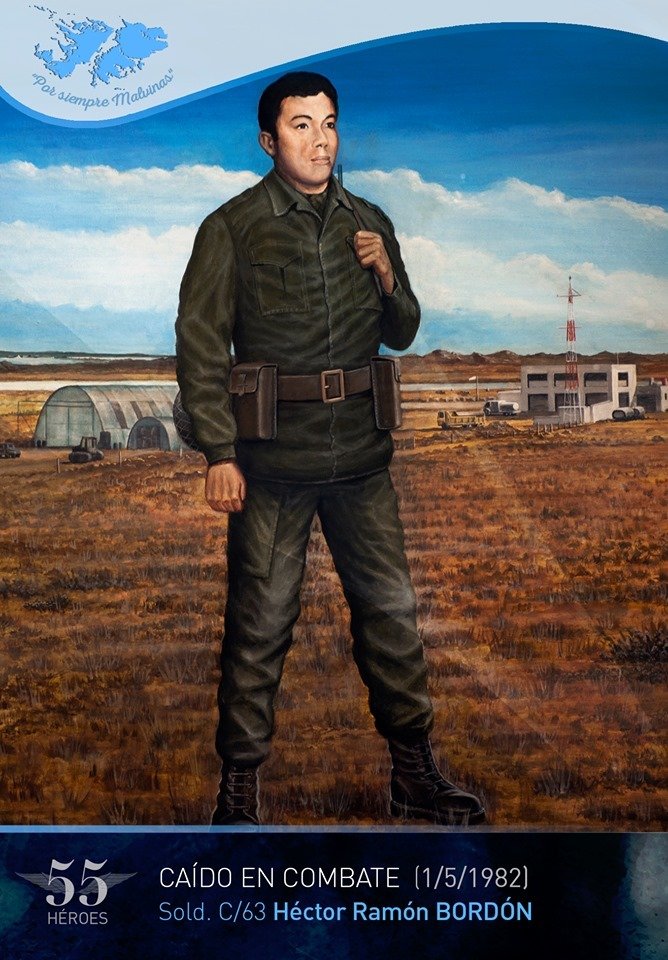 GESTA DE MALVINAS 📷
1° de mayo de 1982
Soldado Héctor Ramón Bordón 

#MalvinasArgentinas #PorSiempreMalvinas #55Héroes #FuerzaAéreaArgentina