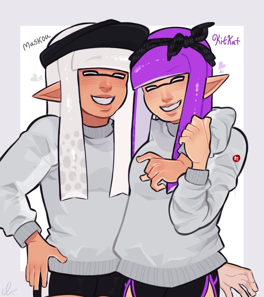 Just a lil gift for my fav couple @sleepy_maskou  @Kitzzz_MPipes 🤭🤭