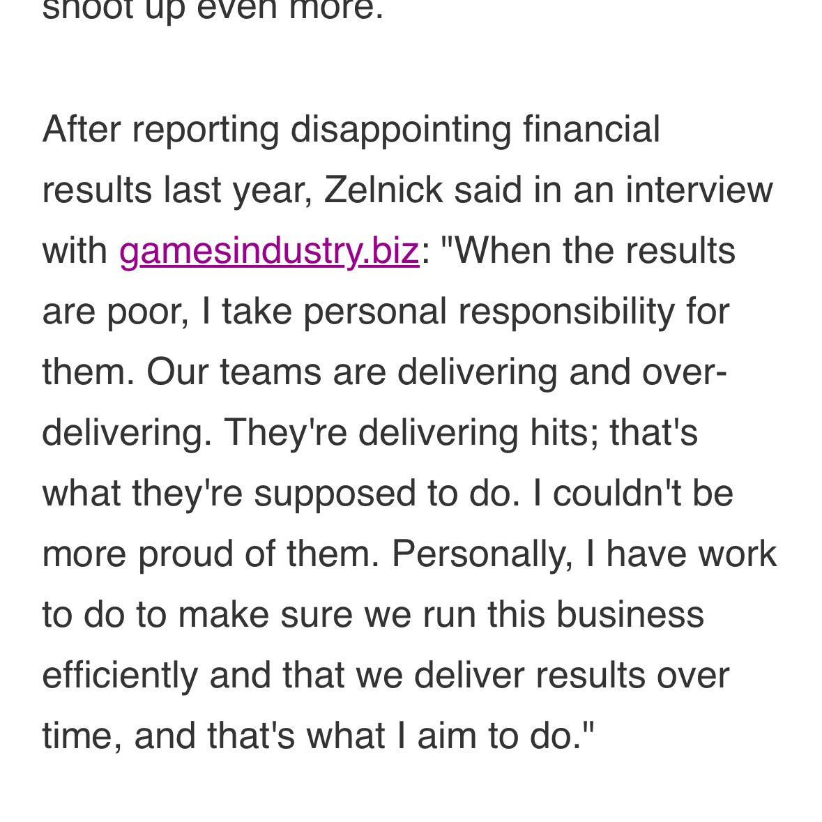 Reminder that at least 2 execs from Take-Two received $70 million bonus last year. The money that could directly benefit their studio’s creating BAFTA winning games going into the pockets of 2 people last year. So sorry to the teams at Roll7 and Intercept 💔