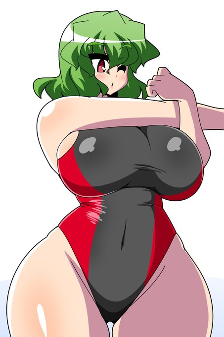 幽香さん競泳水着。 