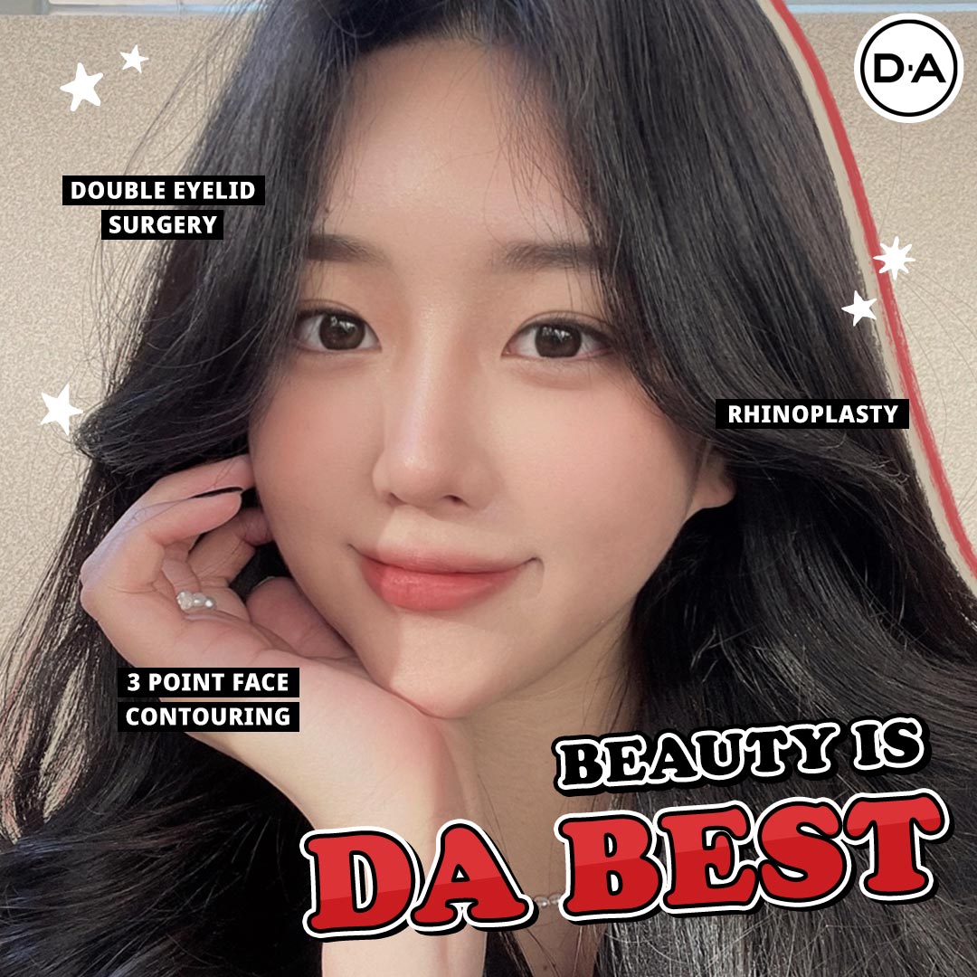 The Answer of Beauty is DA💗
Find your inner beauty and outer beauty with DA!   
#plasticsurgery #daplasticsurgery #clinic #dermatology #korea #seoul #gangnam #beforeandafter #beautiful #beauty #breast #model #kpop #selfie #kbeauty #hair #lip #antiaging