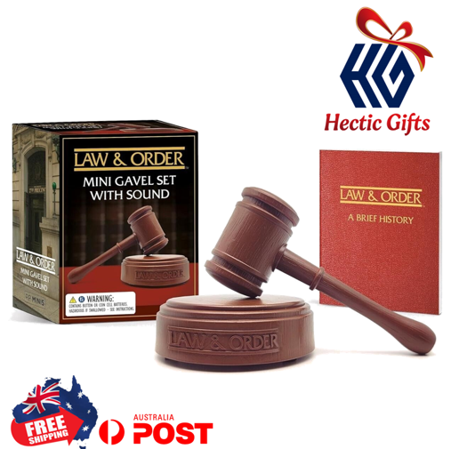 NEW - Law & Order Mini Gavel Set with Sound

ow.ly/epGe50Q8HNk

#New #HecticGifts #RunningPress #RPMinis #LawAndOrder #GavelSet #Sound #BatteryOperated #DunDun #MiniBook #TVShow #History #Collectible #Toy #Kids #Adults #FreeShipping #AustraliaWide #FastShipping