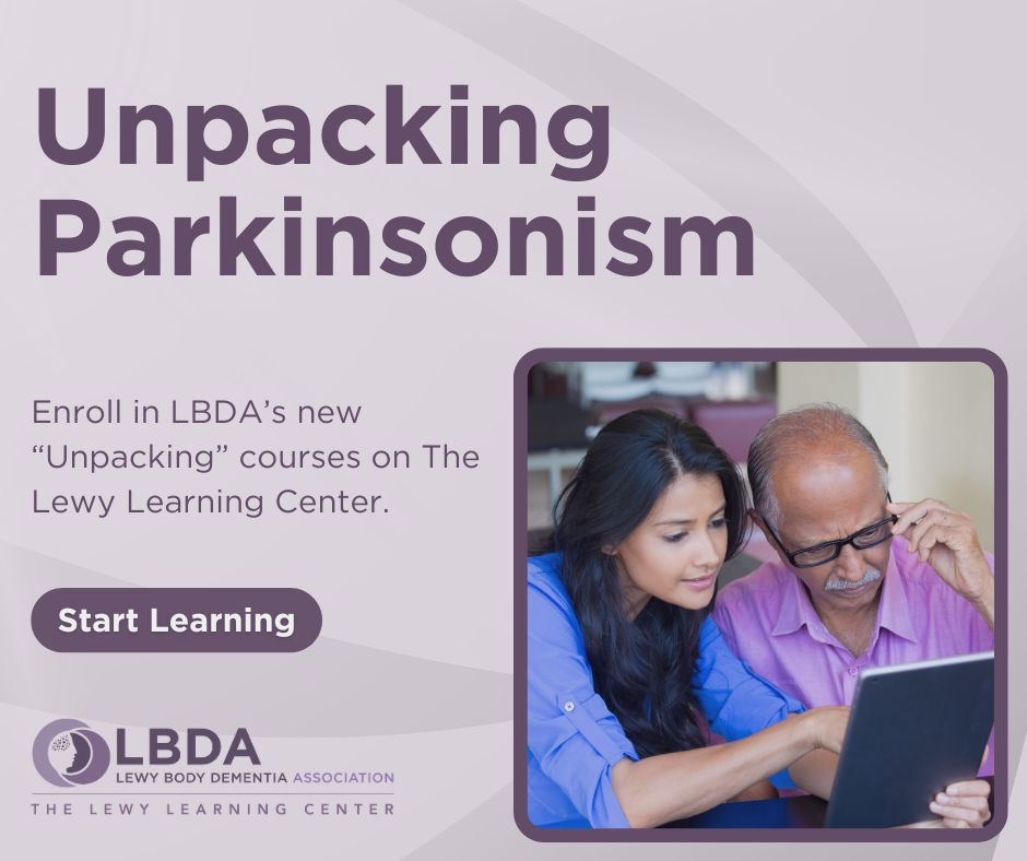 'Unpacking Parkinsonism' offers lessons covering movement changes in #Lewybodydementia, how to optimize mobility and prevent falls, methods to finesse your fine motors skills, and how to adapt your environment for safety and success with LBD. 📚 Access at lewy-learning-center.thinkific.com/pages/communit…