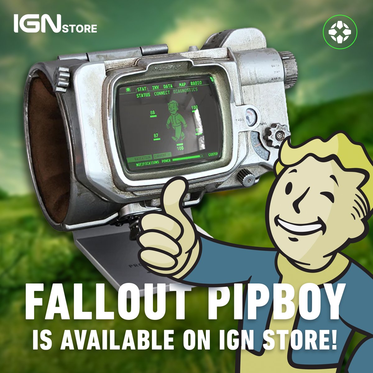 ICYMI: A 1:1 faithful replica of the Pip-Boy, as seen in the Fallout TV series, is available at the @IGNStore!

Grab yours here: bit.ly/3VhUmwp