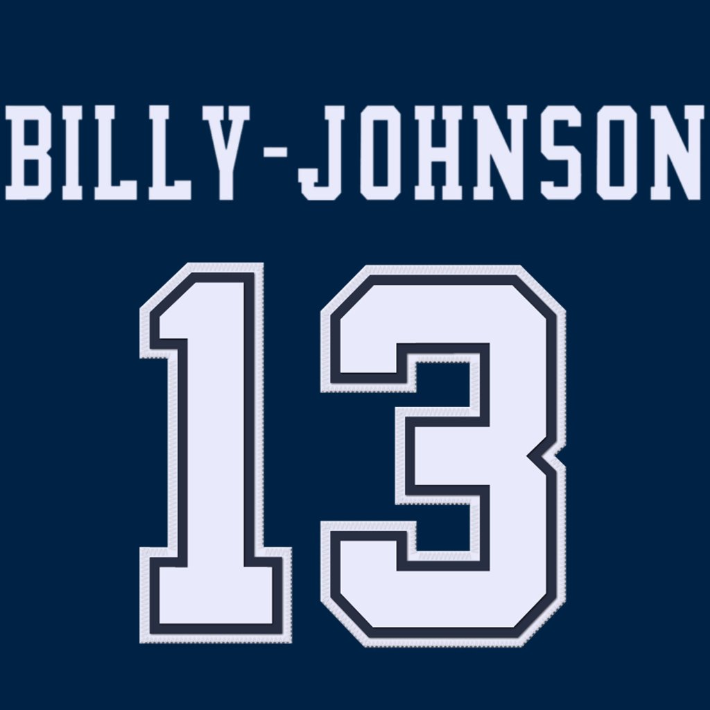 Dallas Cowboys WR Tyron Billy-Johnson is wearing number 13. Currently shared with DeMarvion Overshown. #DallasCowboys