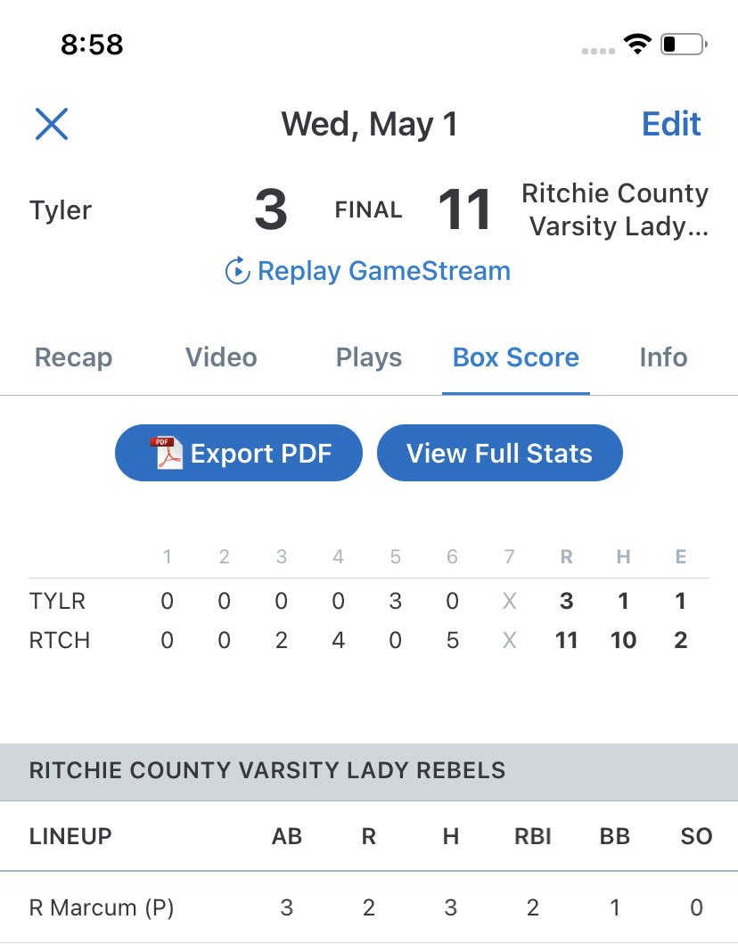 RocklynM11's tweet image. Took a 3-1 loss against St. Mary’s so that put us playing Tyler again tonight. Fellow freshman hit a walk off home run ending the game! 
#wvprepsb #vaunity