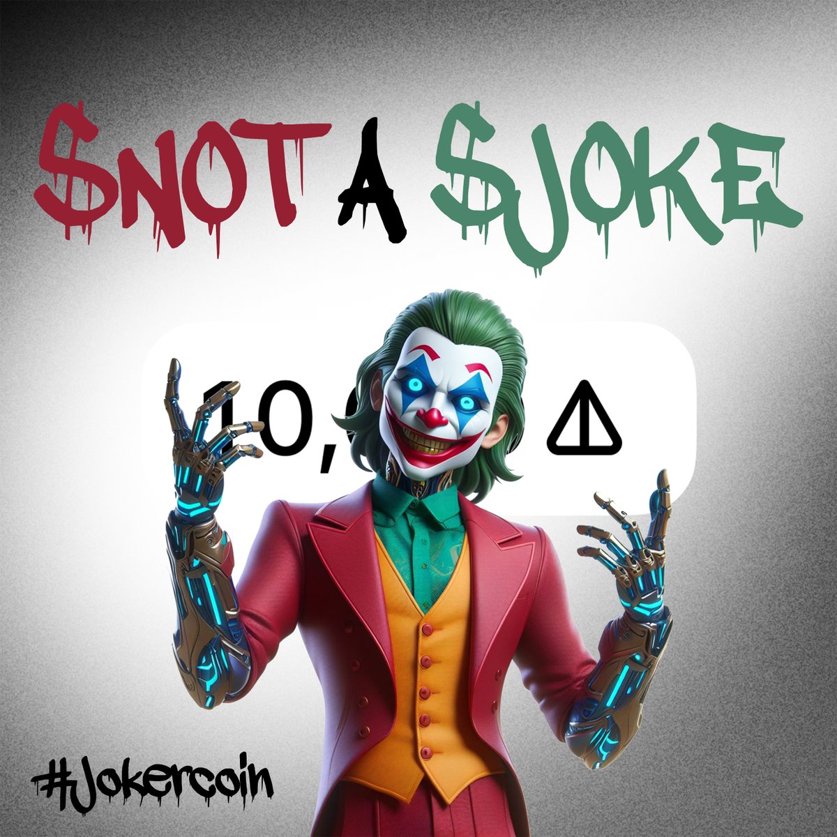 💧 Jokercoin Airdrop 💧 🏆 Task: ➕ 60% of the total supply » Total airdrop pool. 👨‍👩‍👧 Referral: ➕ 1000 JOKE 🔛 Airdrop Link & Information: t.me/AirdropStar/69… #cryptocurrency #Airdrop #Bitcoin #Jokercoin #JOKE #Airdropstario