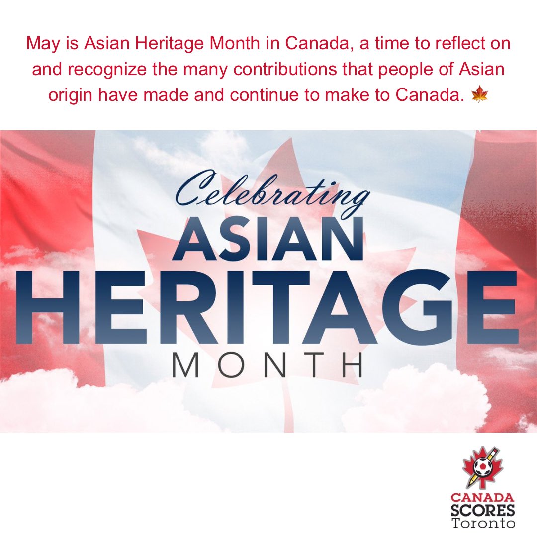 May is Asian Heritage Month in Canada, a time to reflect on and recognize the many contributions that people of Asian origin have made and continue to make to Canada.

#AsianHeritageMonth #CanadaSCORES #CanadaSCORESTO #CanadaSCORESVan #AmericaSCORES #soccer #poetry #community