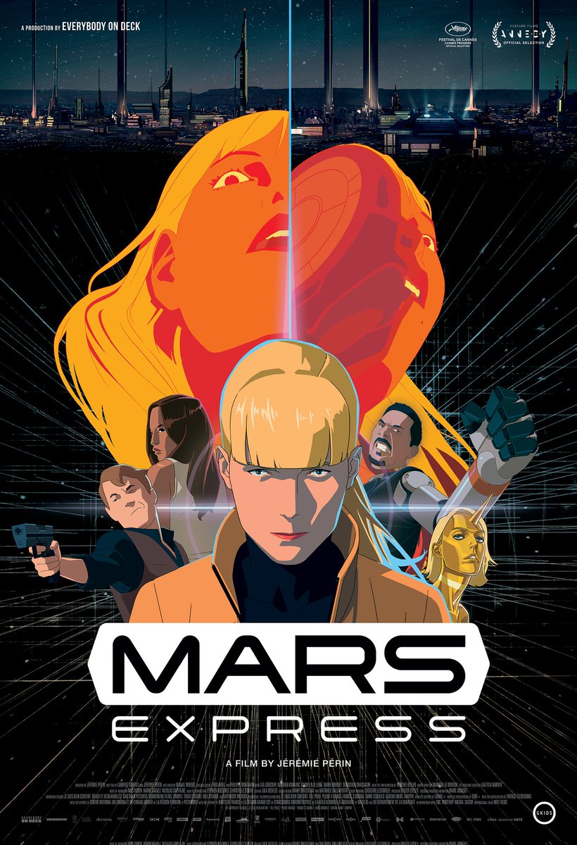 MARS EXPRESS starts Friday! 'France's answer to GHOST IN THE SHELL...ultra-cool and dazzlingly animated.' - IndieWire