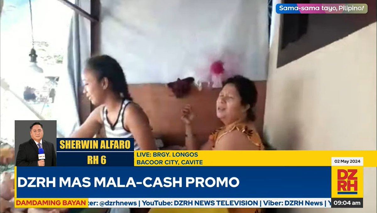 DZRH#MasMalaCash promo nagtungo sa Brgy. Longos sa Bacoor, Cavite; isang listener, wagi ng ₱1,000 at grocery bag | via RH 06 @sherwinalfaro

#SamaSamaTayoPilipino

LIVE: fb.watch/rOANIIpOLs/