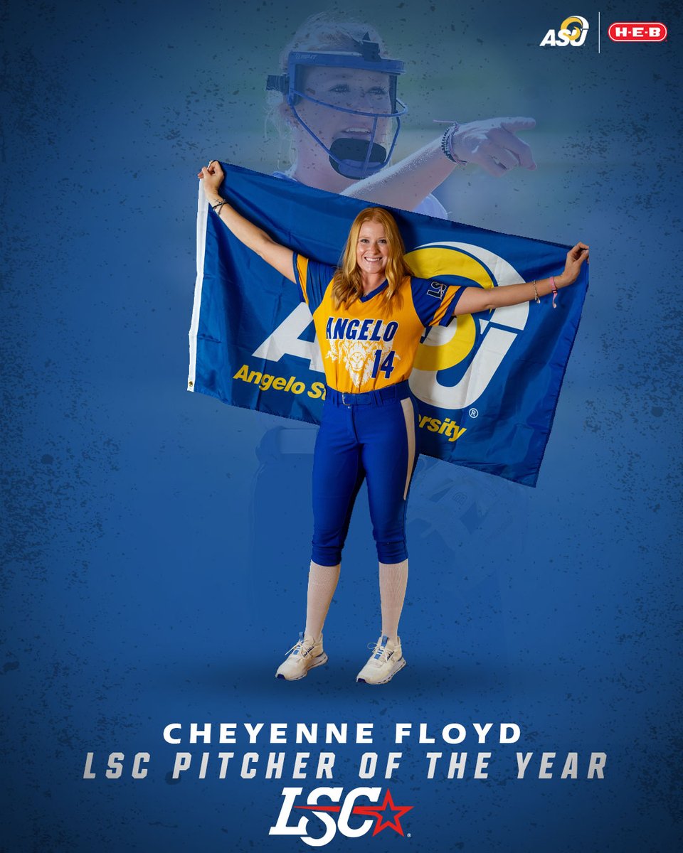 Number 14 on her jersey, number one in the circle. Cheyenne Floyd is the LSC Pitcher of the Year! #RamEm