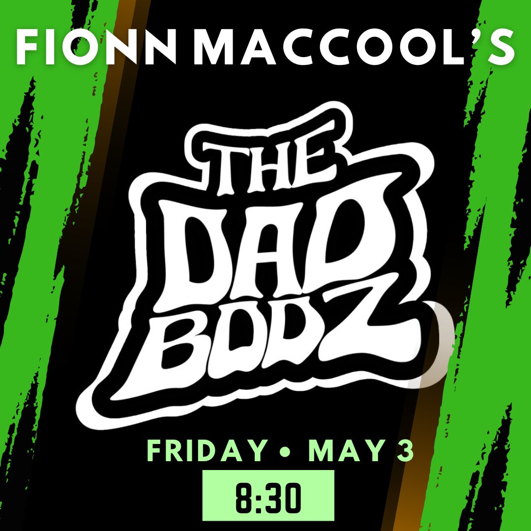 Friday night at 8PM, Dad Bodz hit the stage at Fionn MacCool's in Ponte Vedra. LFG!