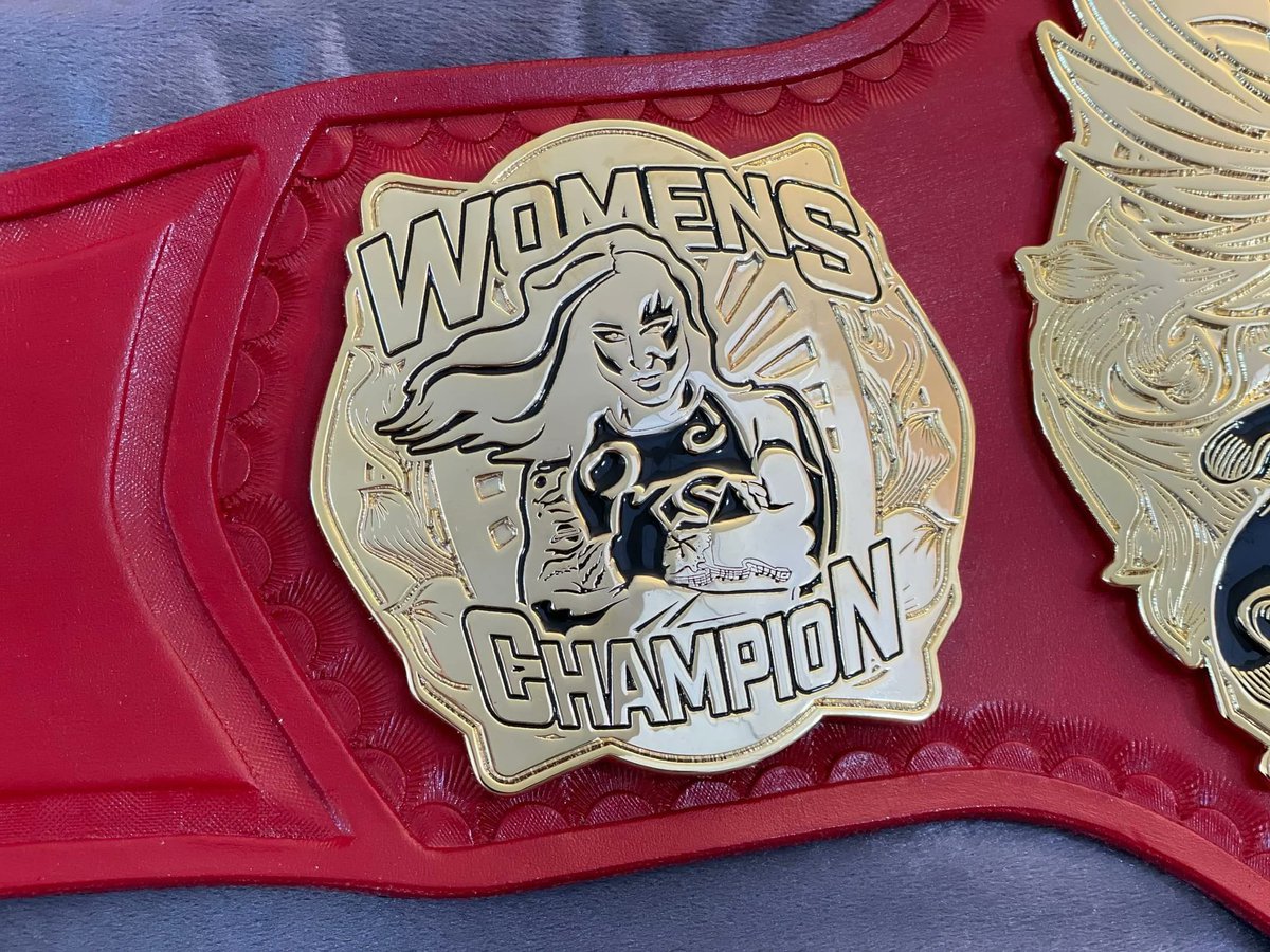As Create a Pro Wrestling Academy's first female graduate, Kris Statlander made history. To honour this achievement and the path she paved, the company proudly features Statlander's image on their Women's Championship belt side plates. @callmekrisstat @CreateAPro @Myers_Wrestling