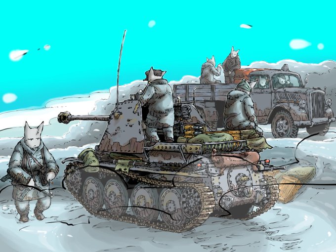 「マシンガン 戦車」のTwitter画像/イラスト(新着)