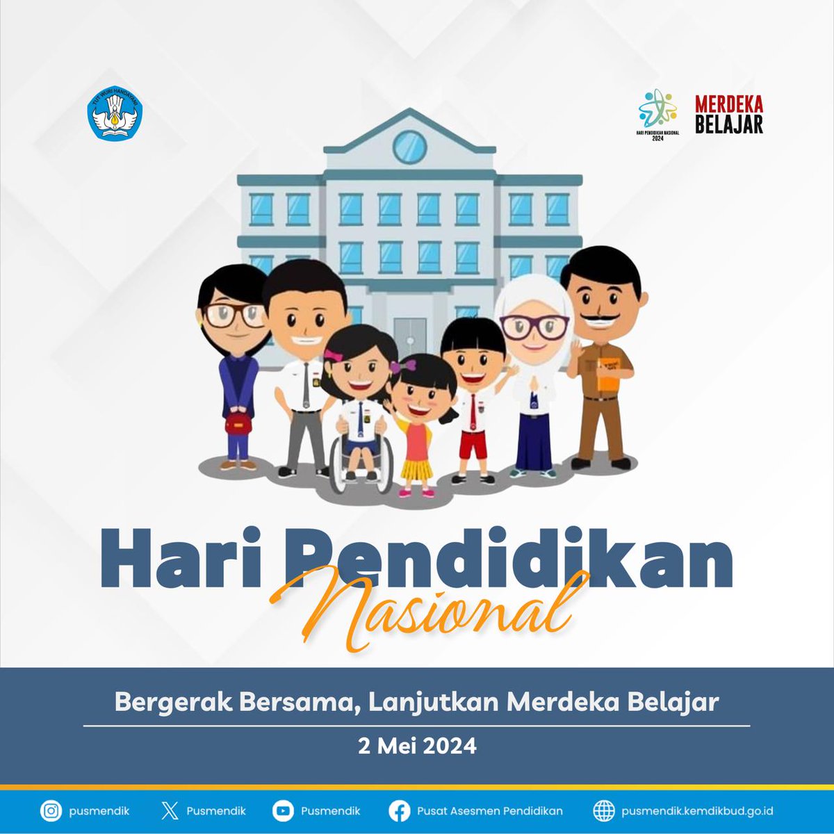 Selamat Hari Pendidikan Nasional!

Semoga pendidikan Indonesia semakin maju dan menghasilkan generasi emas, serta berbudi pekerti luhur. Mari kita bergerak bersama lanjutkan Merdeka Belajar

#Hardiknas2024
#LanjutkanMerdekaBelajar