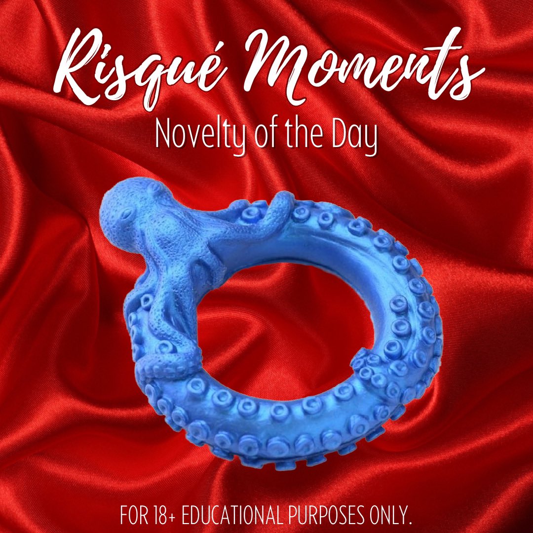 Decorate your dong with this fantasy C-ring! Poseidon’s Octo-Ring is made out of super stretchy and plush silicone that is phthalate-free and body-safe.

#intimacyfacilitators #pensacolasexacola #pensacolasexshop #comeseeus #sextoys #adultnovelty #risquedavis #risquemomentslife