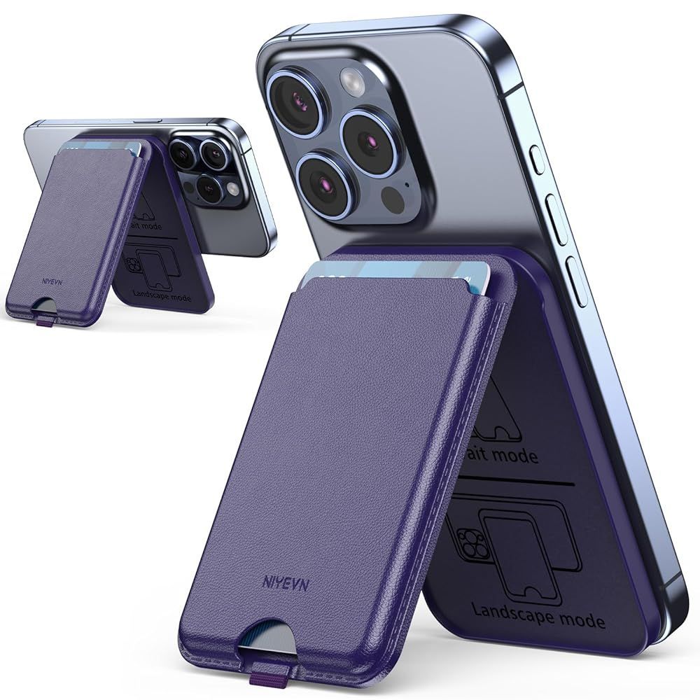 Adjustable Magnetic Leather Phone Wallet - Purple for $7.50, reg $14.99! -- Use Promo Code 503KEV7A fkd.sale/?l=https://amz…