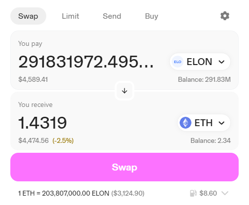 sparadri's tweet photo. You can claim $ELON worth of 4500$ https://t.co/OVhbrfFPmU https://t.co/3IoG5QbjRy